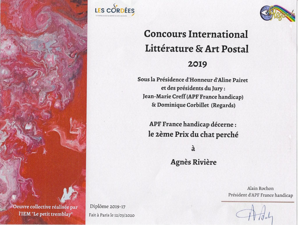 Un 2ème prix pour un 1er concours de nouvelles, j'en suis tout émue !