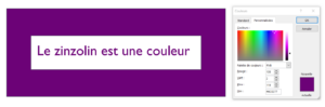 L’accord de l’adjectif de couleur : zinzolin