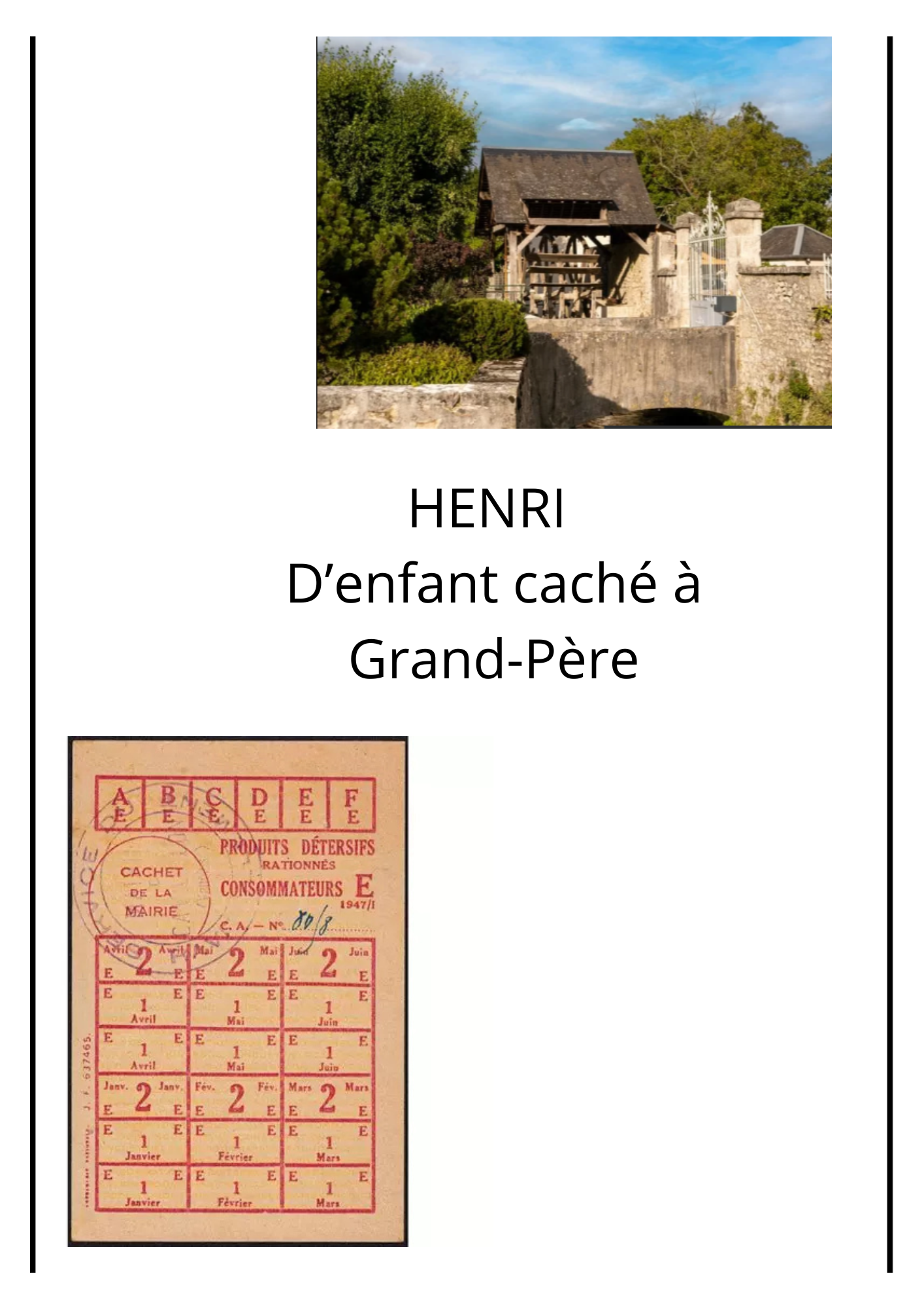 Transmettre son histoire